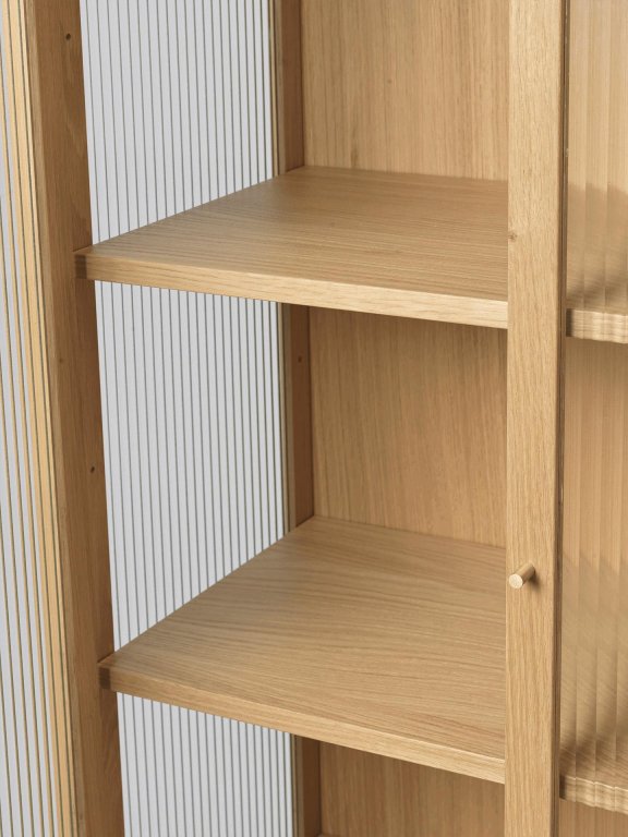 Ferm Living Reed vitrinekast naturel eiken