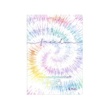 Herlitz Aufgabenheft A5 48 Blatt für coole Köpfe, Motiv New Batik Freedom