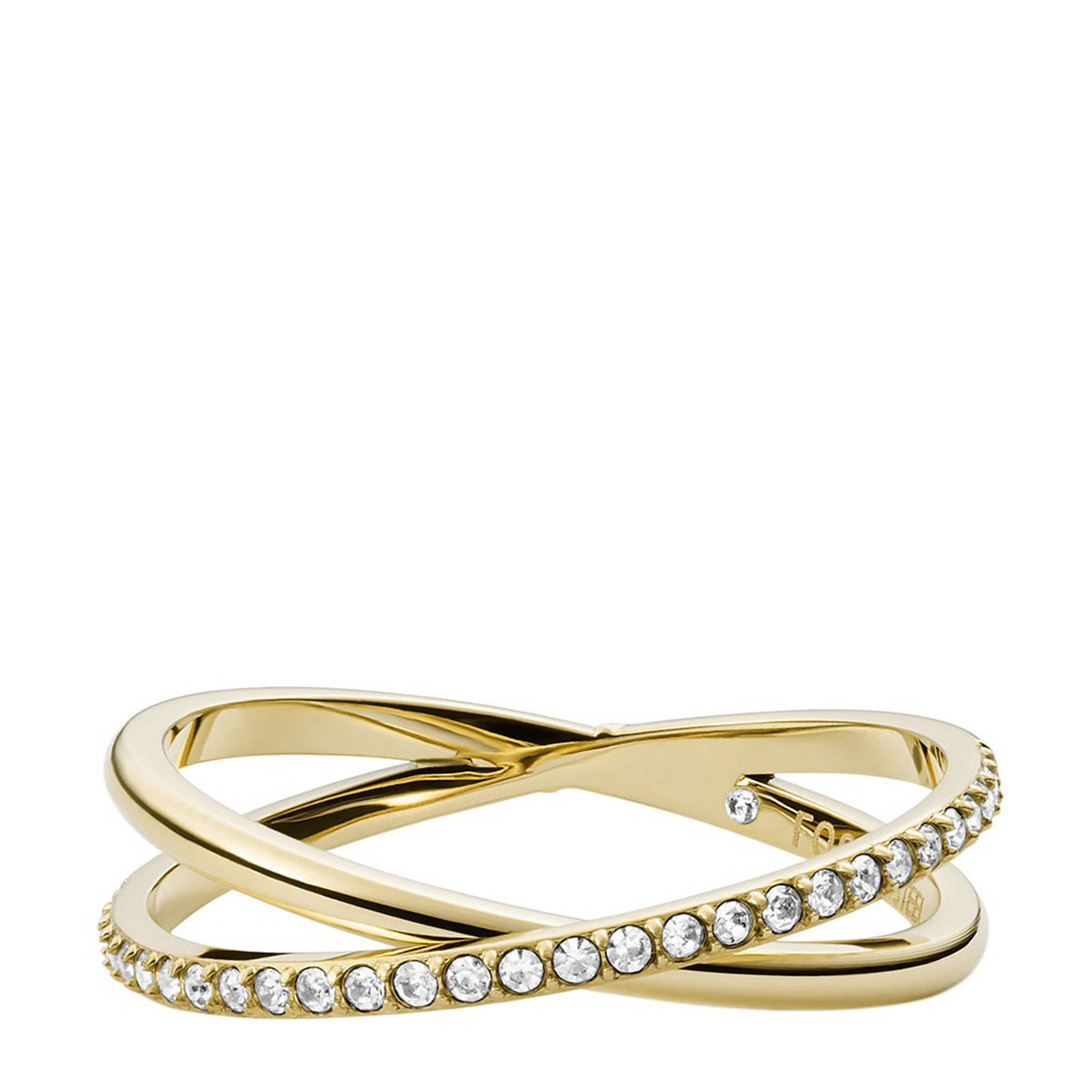 Fossil ring JF03752710 Vintage Iconic goudkleurig