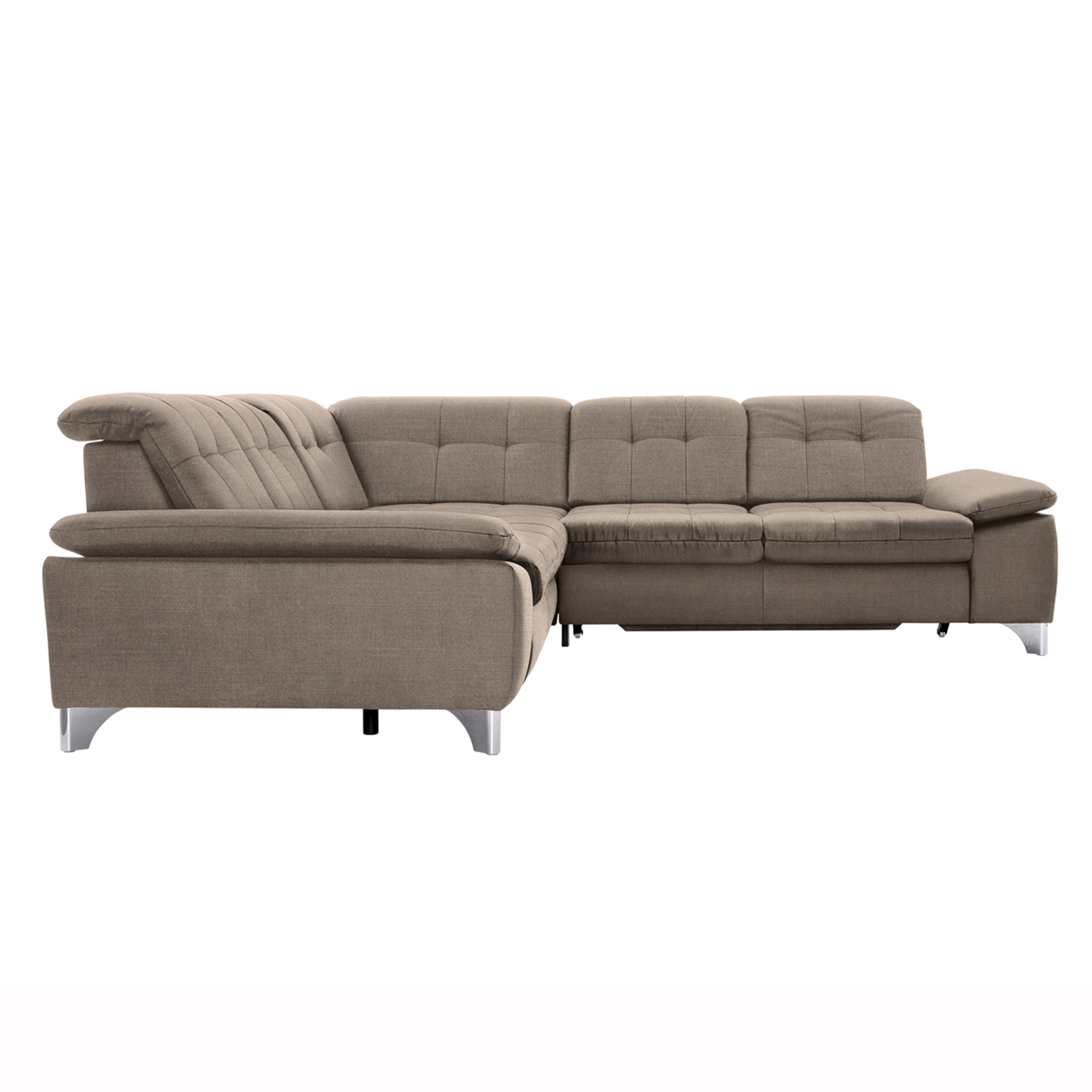 polsterpower Ecksofa - Miro mandel - Basismodell - links