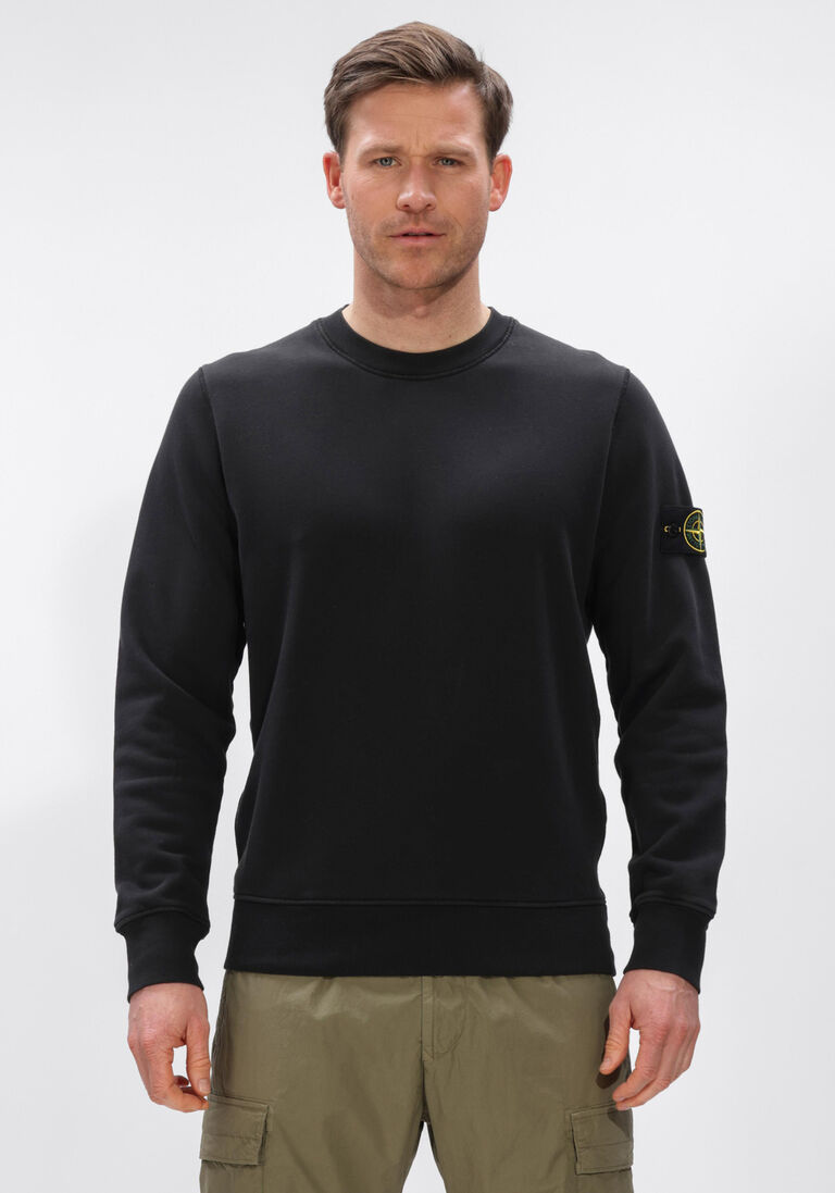 zwarte stone island sweater sweatshirt s0051