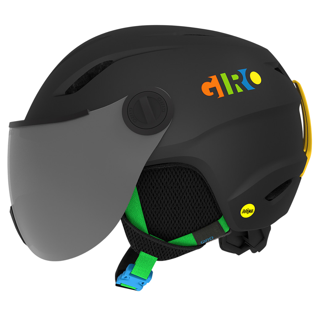 Skihelm Buzz MIPS matte black/party blocks