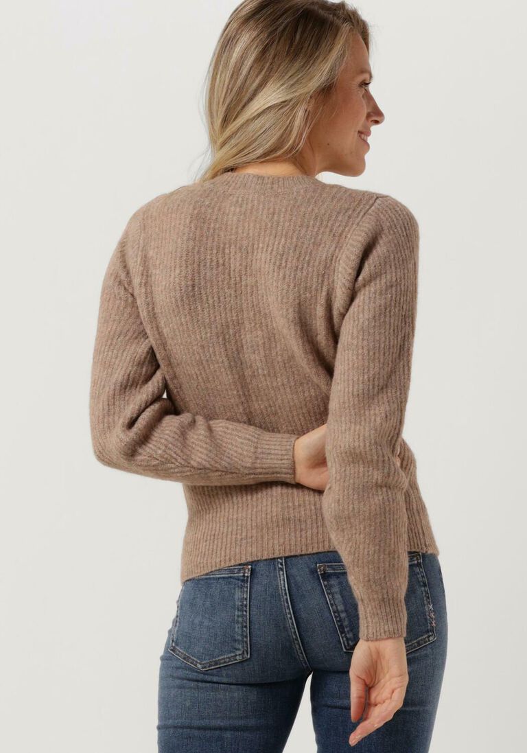 MINUS taupe minus trui nephele knit pullover
