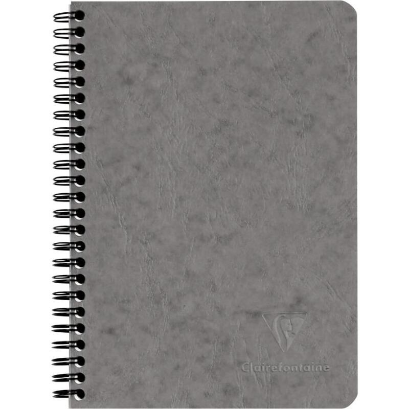 Carnet reliure intégrale à pochettes Age Bag A5 120 pages détachables ligné - Gris