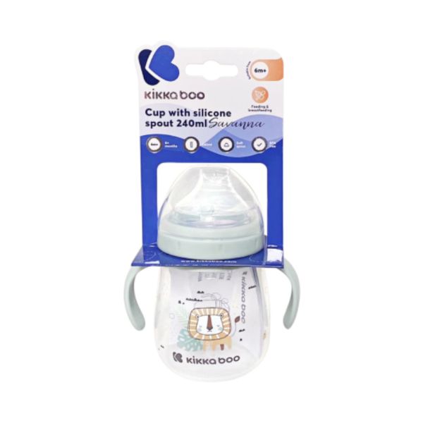Kikkaboo Savanna Beker Met Siliconen Tuit - 240ml