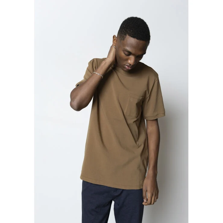 Clean Cut Copenhagen Clean Formal Stretch T-shirt Brown