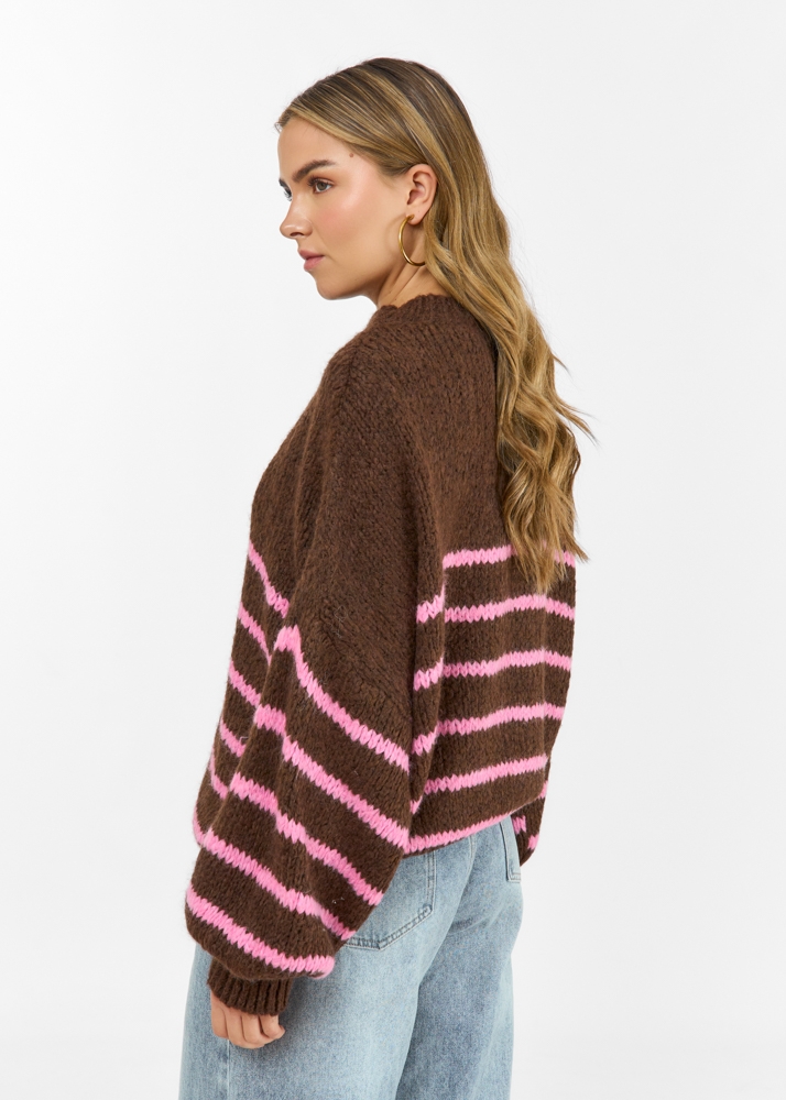 Anouk trui choco bruin