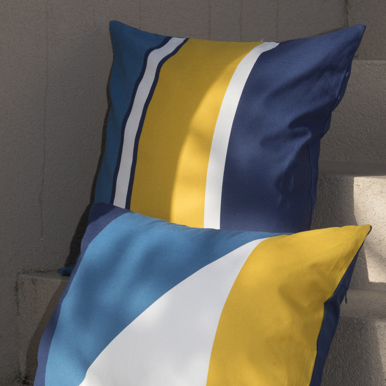 Febronie Housse de coussin d'extérieur Luz jaune - 50x50 cm