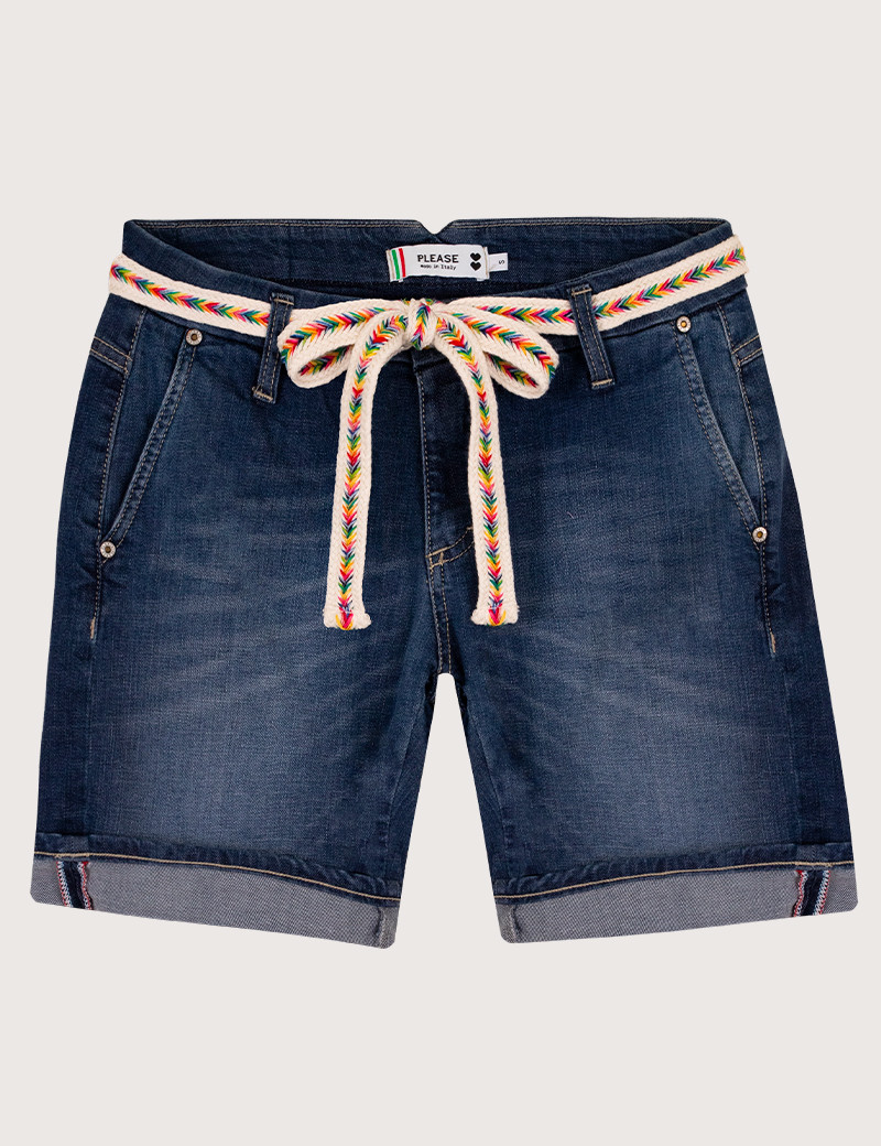 PLEASE SHORT BERMUDA EN JEAN