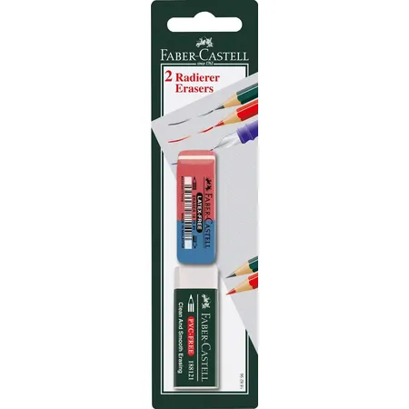 Faber-Castell Radiergummi 7081/7070-40, 2 Stück