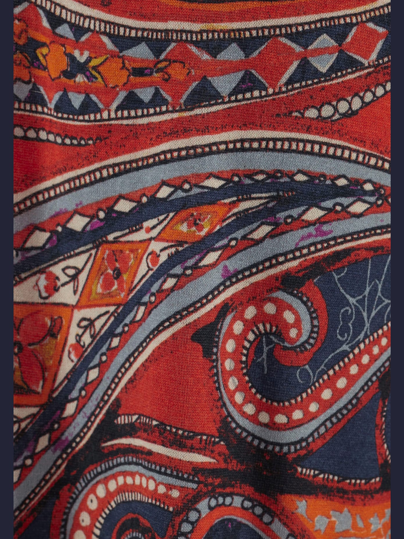 Pantalon de plage pantalon en tissu léger avec imprimé ethnique