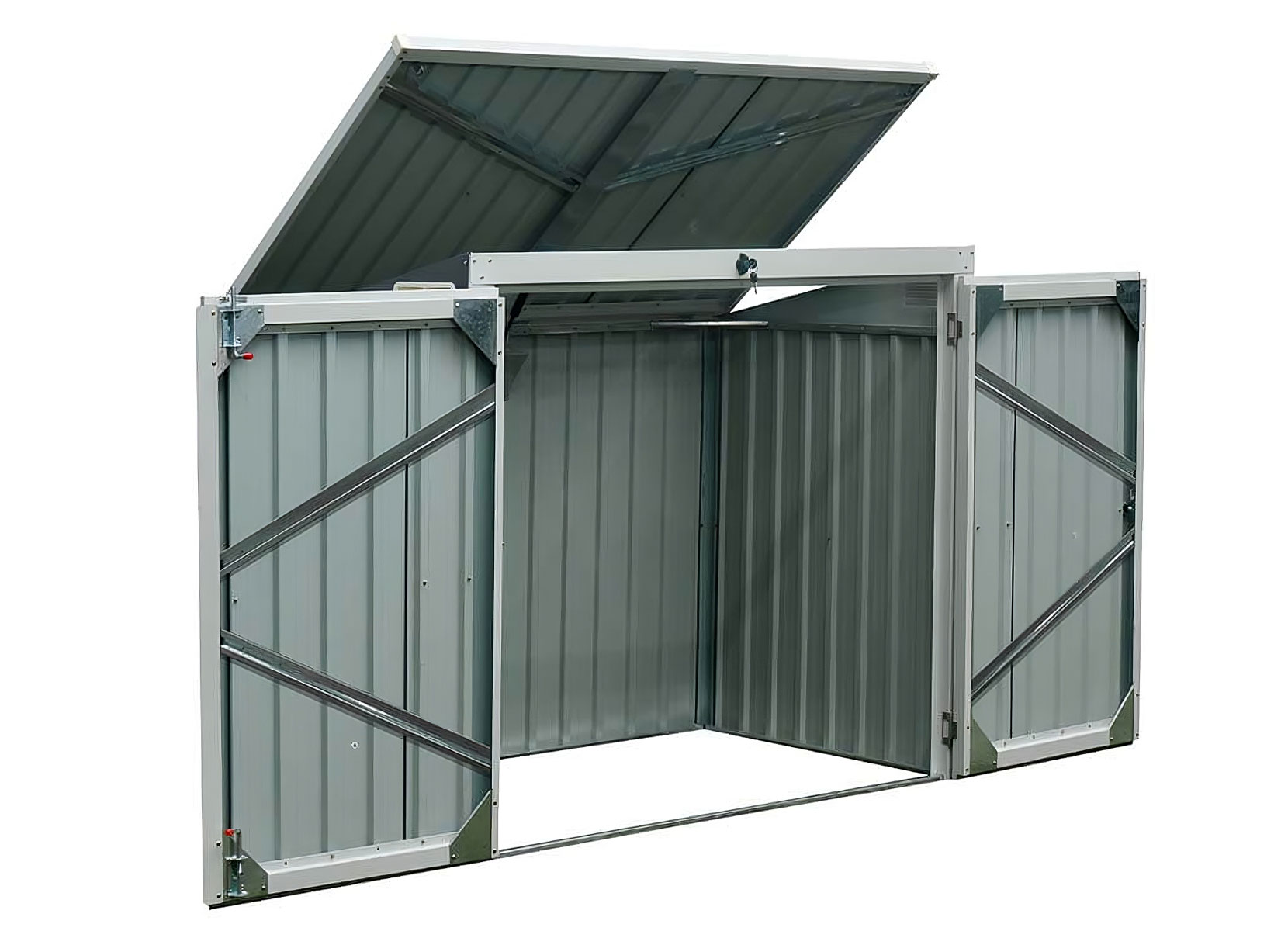 Home Deluxe Mülltonnenbox BASURA M 2x 240 Liter
