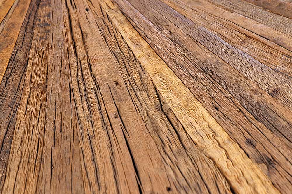 Runder Esstisch BARRACUDA 120cm braun Teak Massivholz Glasplatte silber Edelstahl verchromt
