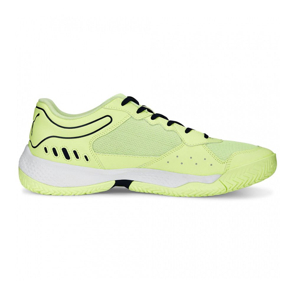 Puma SOLARSMASH RCT - Chaussures de padel Homme fast yellow/puma navy/puma white