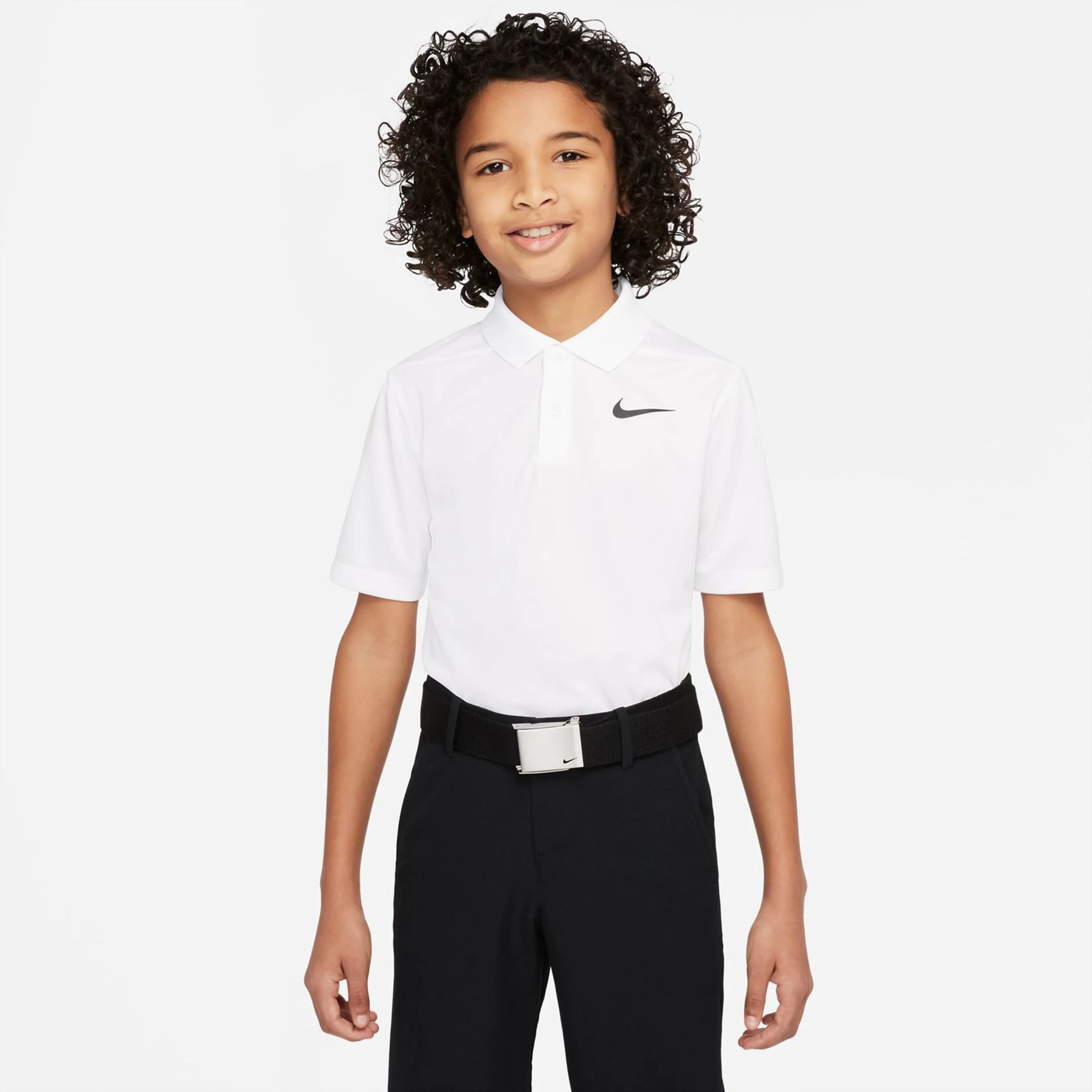 Nike Dri-Fit Victory Polo Garçons - Blanc , Noir