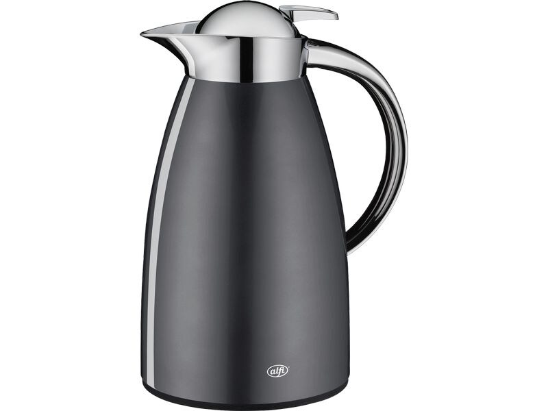 Alfi Thermoskanne Signo 1000 ml, Grau Karaffe aus Edelstahl