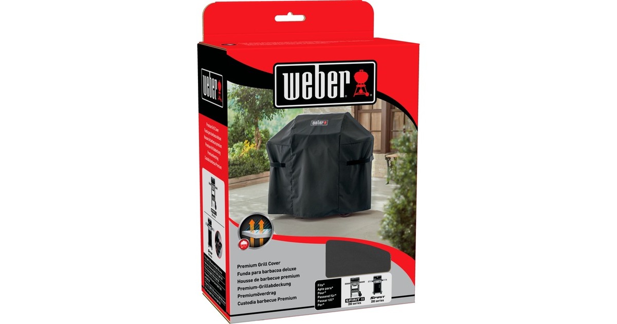 WeberPremium barbecuehoes - Spirit II 200 serie en Spirit 200 serie beschermkap  (Zwart, Tweedekans)