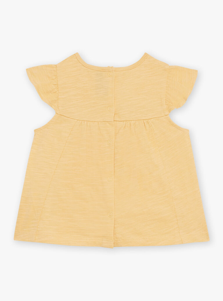 T-shirt blé en jersey et popeline