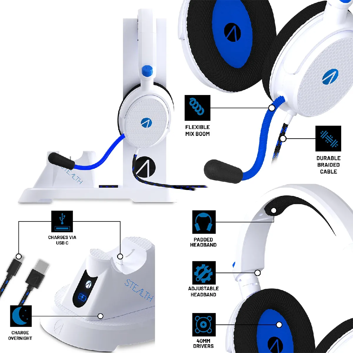 STEALTH Chargeur Ultime - Blanc