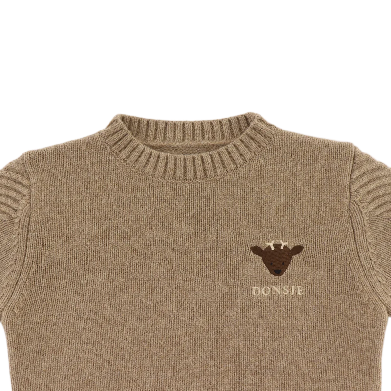 Geeratz Merino Wool Sweater | Stag | Milk Chocolate Melange