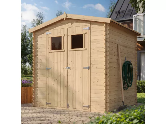 Abri de jardin en bois - I216xL206xH218 cm/ 3.53 m2 - TIMBELA M343