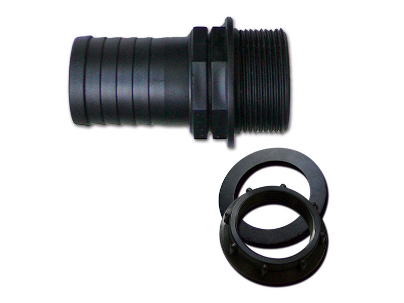 Rechte Ø 40 mm 1/2'' slangaansluiting