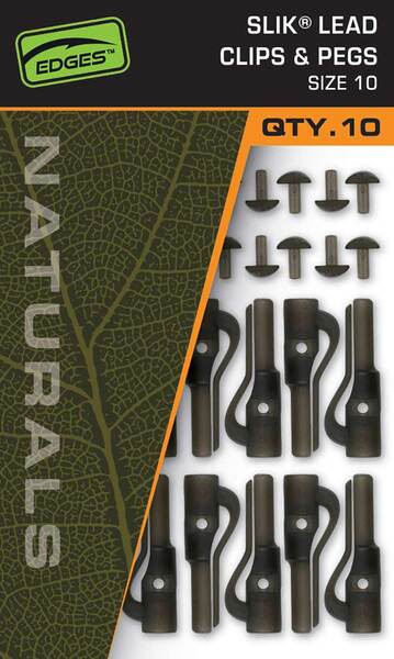Fox Naturals Slik Lead Clip & Pegs (Taille 10) (10 pcs)