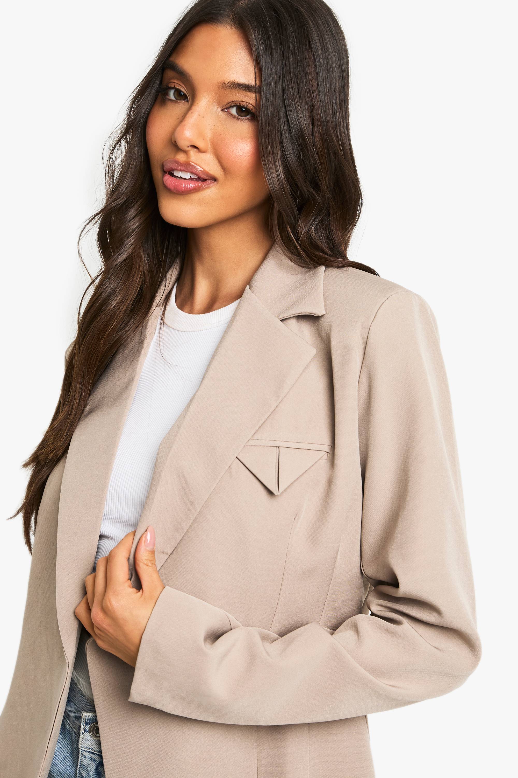 boohoo Blazer structuré avec détail de poche