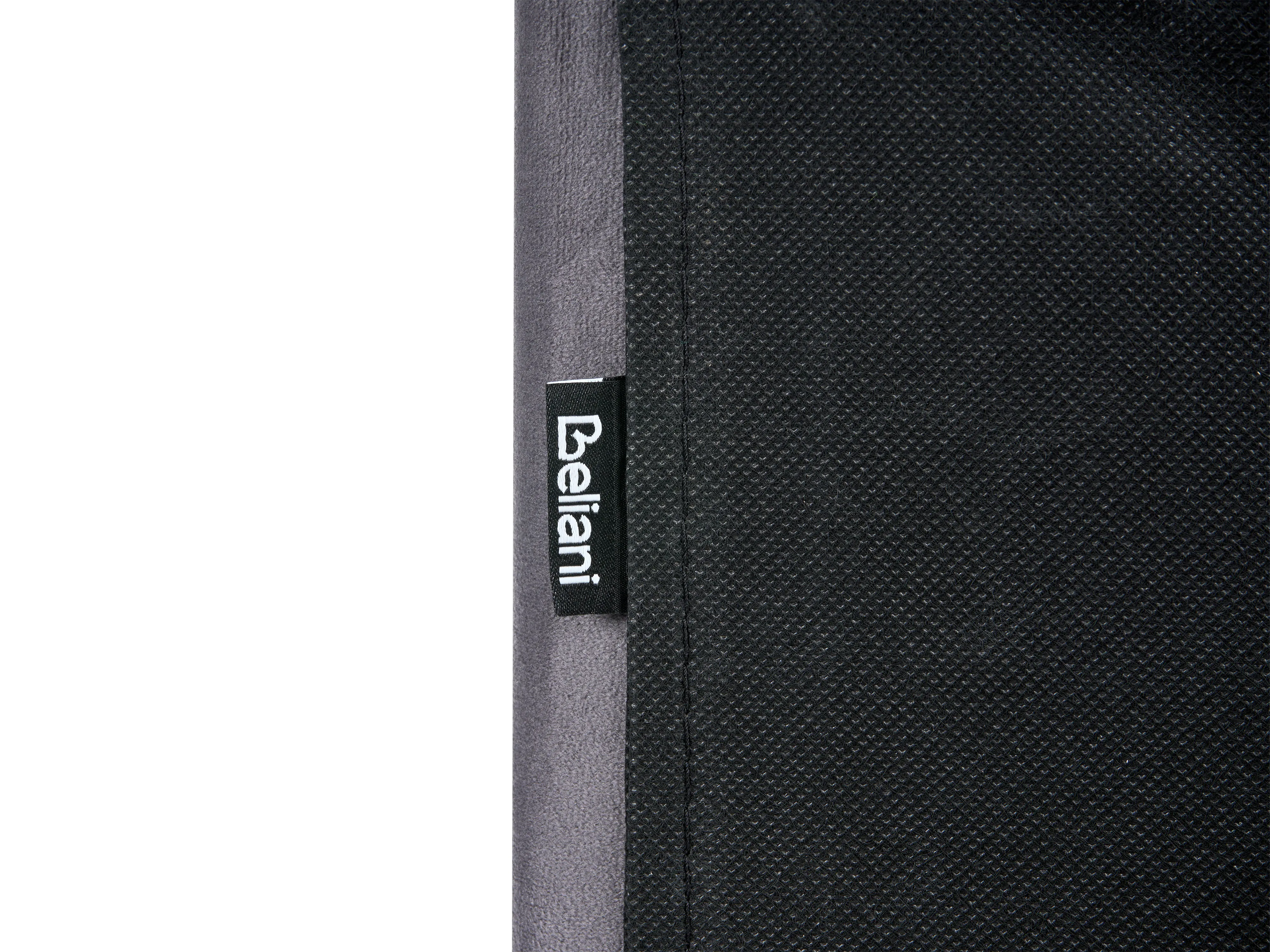 Bed Fluweel ROUEN 160 x 200 cm Donkergrijs