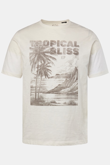 T-Shirt, Halbarm, Brust-Print, bis 8XL