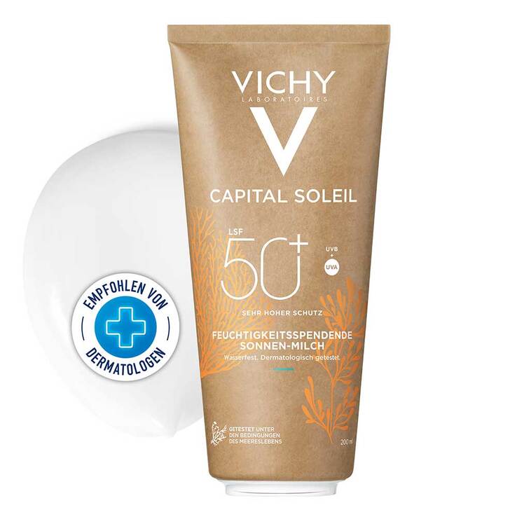 Vichy Capital Soleil feuchtigkeitsspendende Sonnen-Milch LSF 50 + , 200 ml