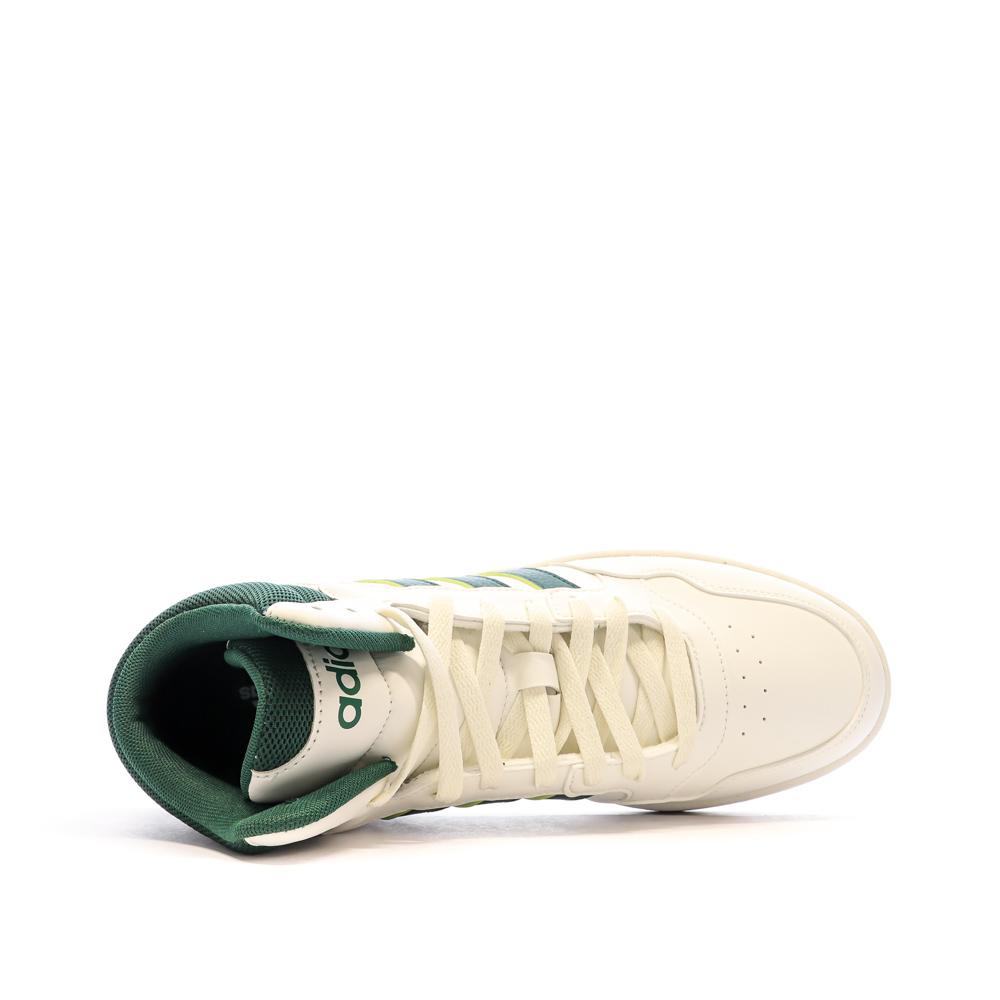 Adidas Baskets Blanche/Verte Homme Adidas Hoops 3.0