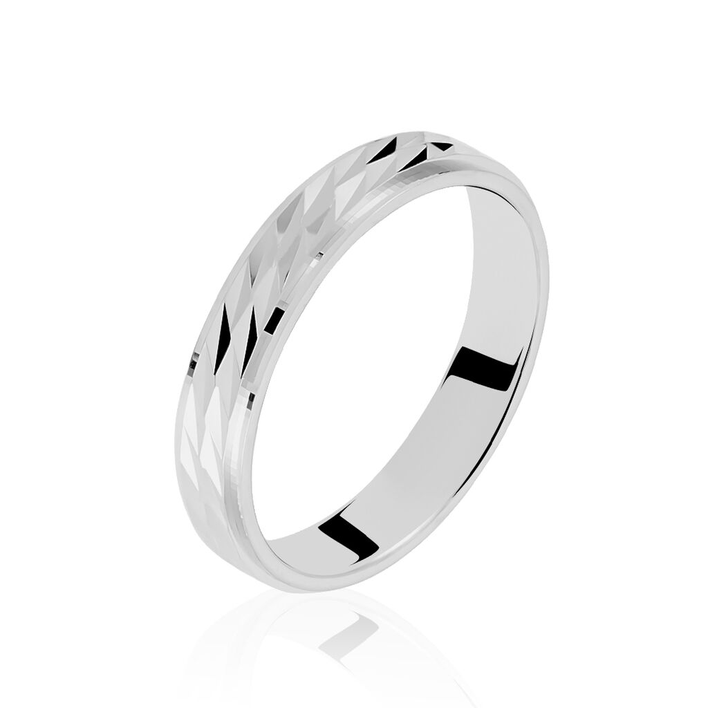 Alliance Nilia Ruban Plat Argent Blanc