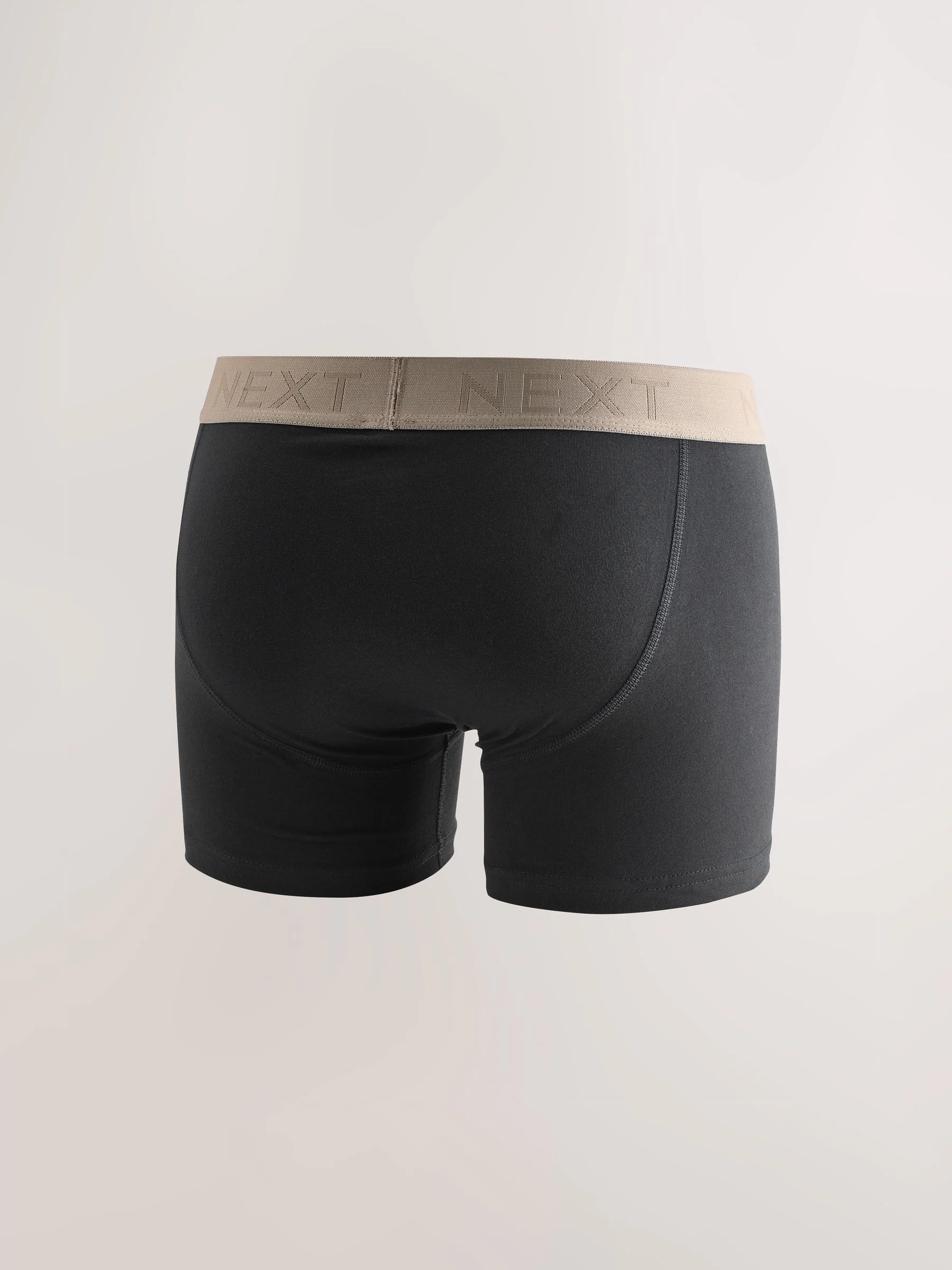 Zwarte neutrale taillebanden - Standaard - 10 Boxershorts zonder plooi