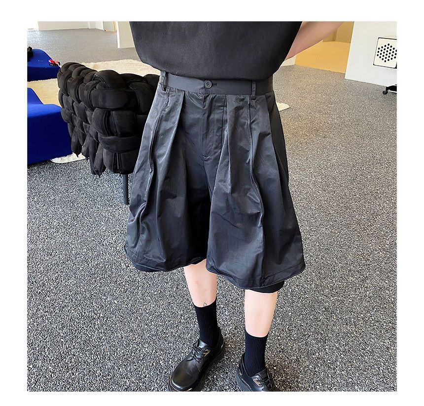 Omozando - Mid Rise Plain Shorts