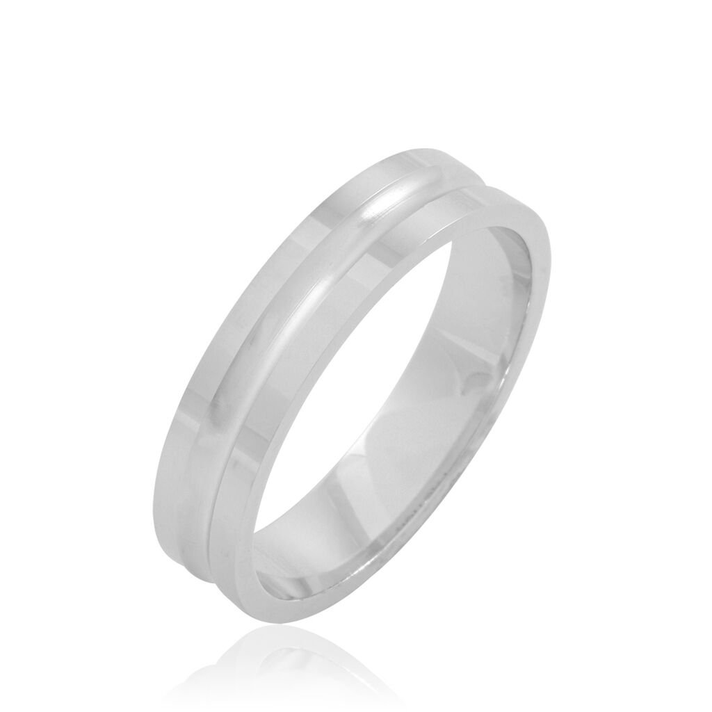 Alliance Aniece Ruban Plat Or Blanc