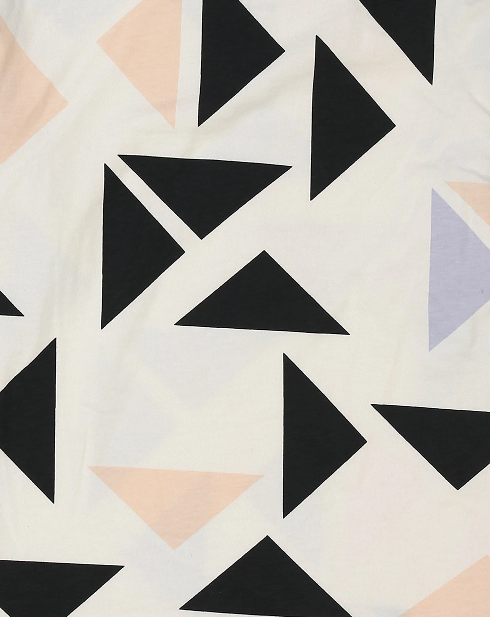 Schlafanzug lang GEOMETRIC in white whisper