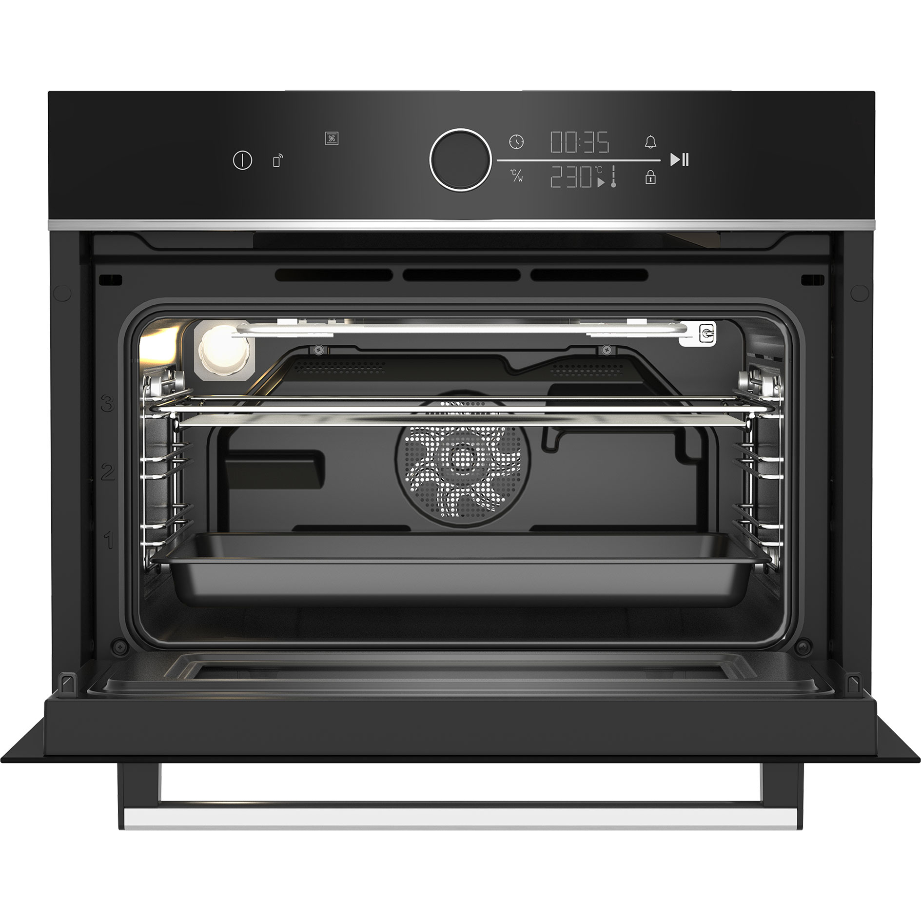 BEKO Einbau-Kompaktbackofen BBCW13400X - schwarz - A