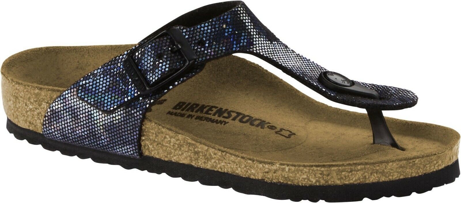 Birkenstock - GIZEH Børn Birko-Flor Smal - Hologram Black