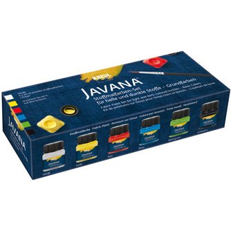 Peinture pour textiles JAVANA, kit créatif