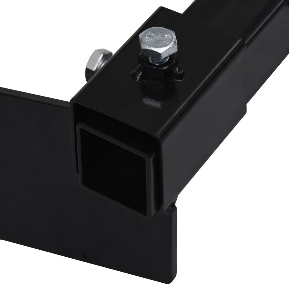 Adaptateur de chasse-neige pour tondeuse à gazon noir