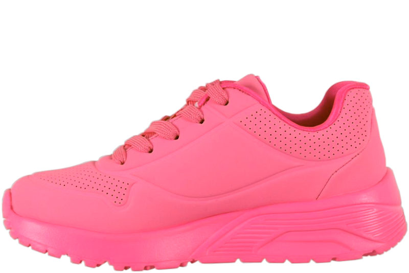SKECHERS UNO LITE - METALLIC LOVE HOT PINK SNEAKER
