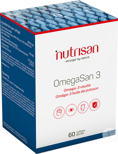 Nutrisan OmegaSan 3 Huile De Poisson Complément Alimentaire 60 Softgels