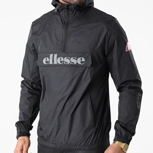 Coupe-Vent Col Zippé Acera SXG09906 Noir Réfléchissant
