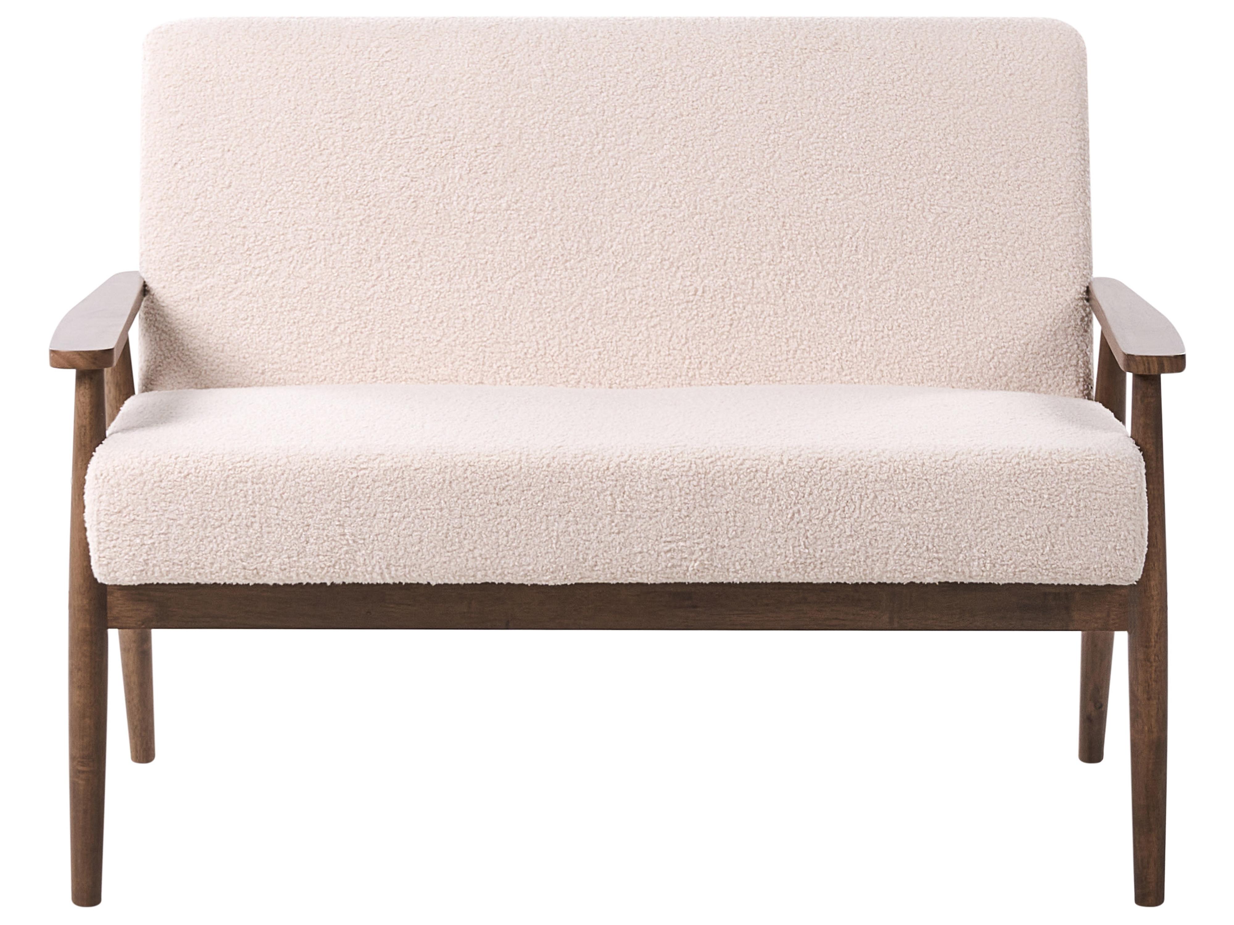 Bankenset 6-zits ESRUM Bouclé Donkerbruin/beige