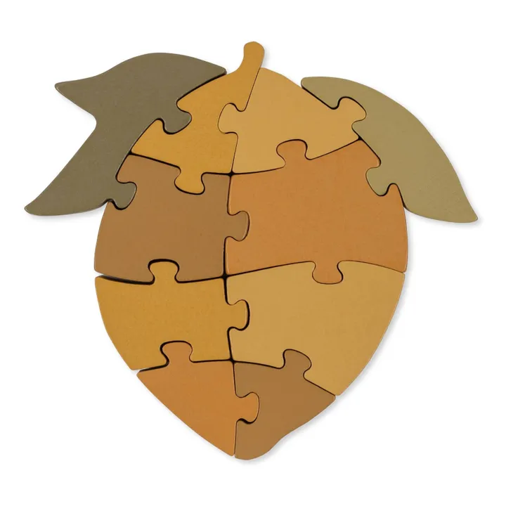 Konges Sløjd Puzzle Citron en bois FSC | Jaune