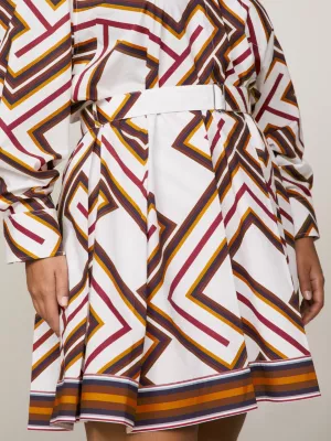 Vestido camisa Tommy x Pendleton Curve Valley Stripe TH Monogram
