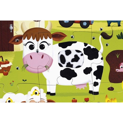 Puzzle Tactile Ferme - JANOD