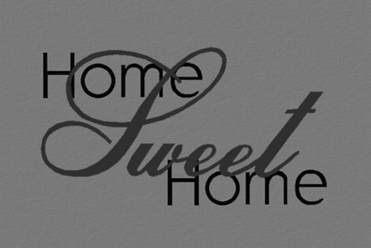 Tapis absorbant polyamide home sweet home 40 x 60 cm