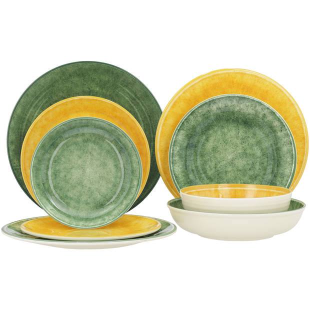 Blokker Dolce Frutta Ontbijtbord - Melamine - Groen